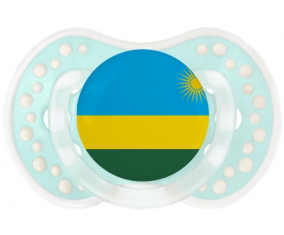 Bandera Ruanda Tetine lovi dynamic retro-turquesa-laguna clásica