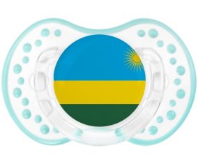 Bandera Ruanda Tetine lovi dynamic clásico retro-laguna blanca