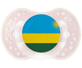 Bandera Ruanda Tetine lovi dynamic clásico retro-rosa-tierno