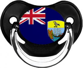 Santa Elena Bandera Clásica Piruleta Fisiológica Negra