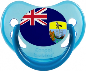 Bandera de Santa Elena Fosforescente Azul Piruleta Fisiológica