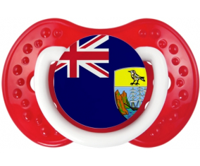 La bandera lollipop de Santa Elena lovi dynamic Clásico Blanco-Rojo