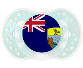 Bandera de Santa Elena Lollipop lovi dynamic clásico retro-turquesa-laguna