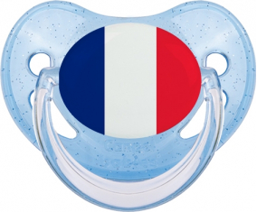 Bandera Saint-Pierre-et-Miquelon Piruleta Fisiológica Azul con brillo