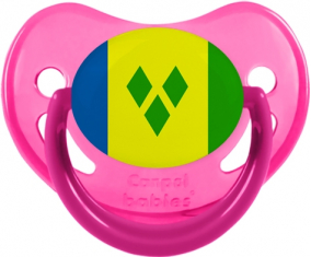 San Vicente y las Granadinas Bandera Tétine Fisiológica Fosforescente Rosa