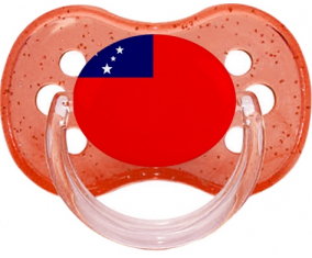 Samoa Bandera Rojo Cereza Brillante Lollipop