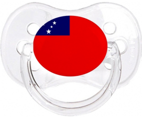 Samoa Bandera Clásica Transparente Cereza Lollipop