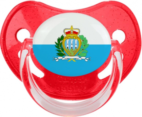 Bandera de San Marino Rojo Lentejuelas Lollipop
