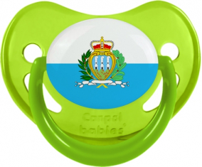 Bandera San Marino Piruleta Fisiológica Fosforescente Verde