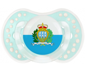 Bandera de San Marino Lollipop lovi dynamic clásico retro-turquesa-laguna