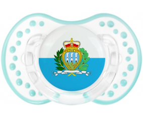 Bandera de San Marino Lollipop lovi dynamic clásico retro-laguna blanca