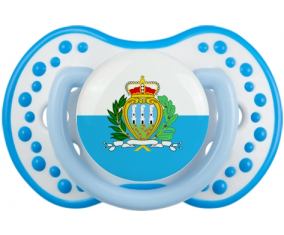 Bandera de San Marino lovi dynamic blanco azul fosforescente