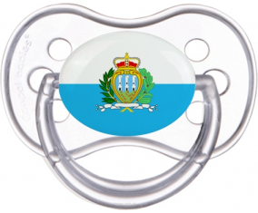 Bandera de San Marino Anatómica Clásico Transparente
