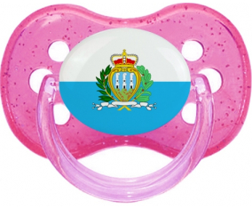 Bandera San Marino Cereza Lollipop Cereza Lentejuelas