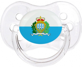 Bandera San Marino Clásico Transparente Cereza Lollipop