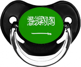 Bandera Arabia Saudí Clásico Tetina Fisiológica Negra
