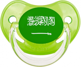 Bandera Arabia Saudí Clásico Tetina Fisiológica Verde