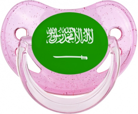 Rosa de brillo tetino fisiológico de bandera de Arabia Saudita