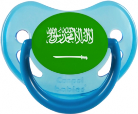 Bandera de Arabia Saudí Tetina Fisiológica Fosforescente Azul
