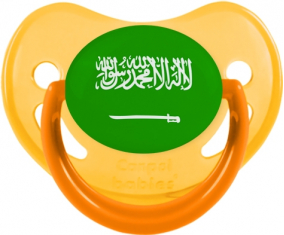 Bandera de Arabia Saudí Tetina Fisiológica Fosforescente Amarillo