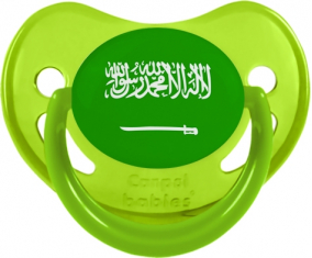 Bandera Arabia Saudita Fisiológica Tetina Fosforescente Verde
