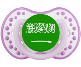 Sucete de bandera de Arabia Saudita lovi dynamic clásico white-mauve