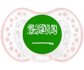 La bandera sucete de Arabia Saudita lovi dynamic clásico retro-blanco-rosa-tierno