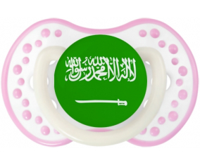 Sucete de bandera de Arabia Saudita lovi dynamic blanco rosa fosforescente