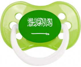 Arabia Saudí bandera dragón anatómico clásico verde