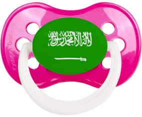 Bandera de Arabia Saudí sucete anatómico clásico rosa oscura