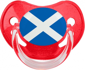 Bandera de suceto rojo scotland dragon glitter