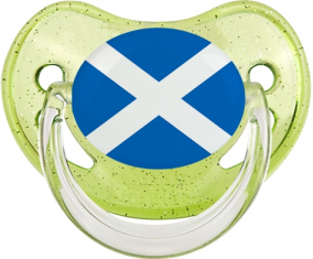 Scotland Dragon Glitter Bandera verde dragón