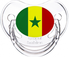 Bandera senegalesa clásica transparente piruleta fisiológica