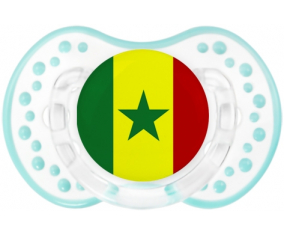 Bandera senegalesa Lollipop lovi dynamic clásico retro-laguna blanca