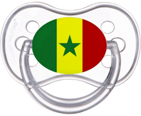 Bandera senegalesa anatómica clásico transparente