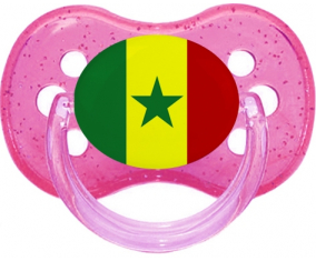 Bandera de Senegal Cereza Lollipop Rosa lentejuelas
