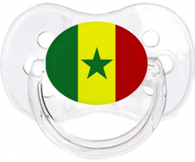 Bandera senegalesa clásica transparente cereza lollipop