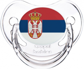 Bandera serbia clásica transparente piruleta fisiológica