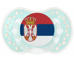 Bandera serbia Lollipop lovi dynamic clásico retro-turquesa-laguna