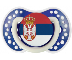 Bandera serbia Lollipop lovi dynamic azul marino fosforescente