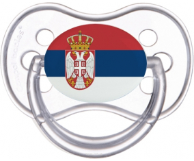 Serbia bandera clásica anatómica transparente lollipop