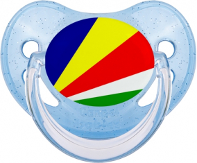 Seychelles Bandera Tinee Lentejuelas Azules