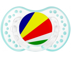 Bandera de Sucete de Seychelles lovi dynamic clásico retro-laguna blanca