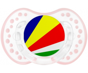 La bandera de Seychelles Sucete lovi dynamic clásico retro-blanco-rosa-tierno