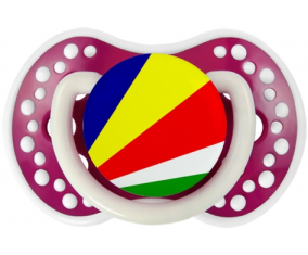 Suceto de bandera de Seychelles lovi dynamic Fucsia Fosforescente
