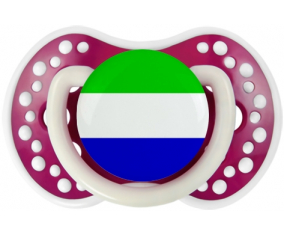 Bandera de Sierra Leona Tetina lovi dynamic Fucsia Fosforescente