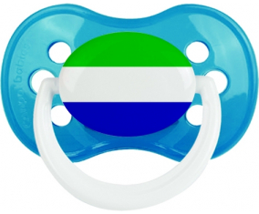 Piruleta Anatómica Clásica de Cian bandera de Sierra Leona