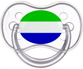Sierra Leona Bandera Clásica Piruleta Anatómica Transparente