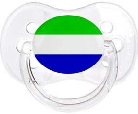 Sierra Leona Bandera Clásica Transparente Cereza Lollipop