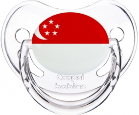 Singapur Bandera Clásica Transparente Piruleta Fisiológica
